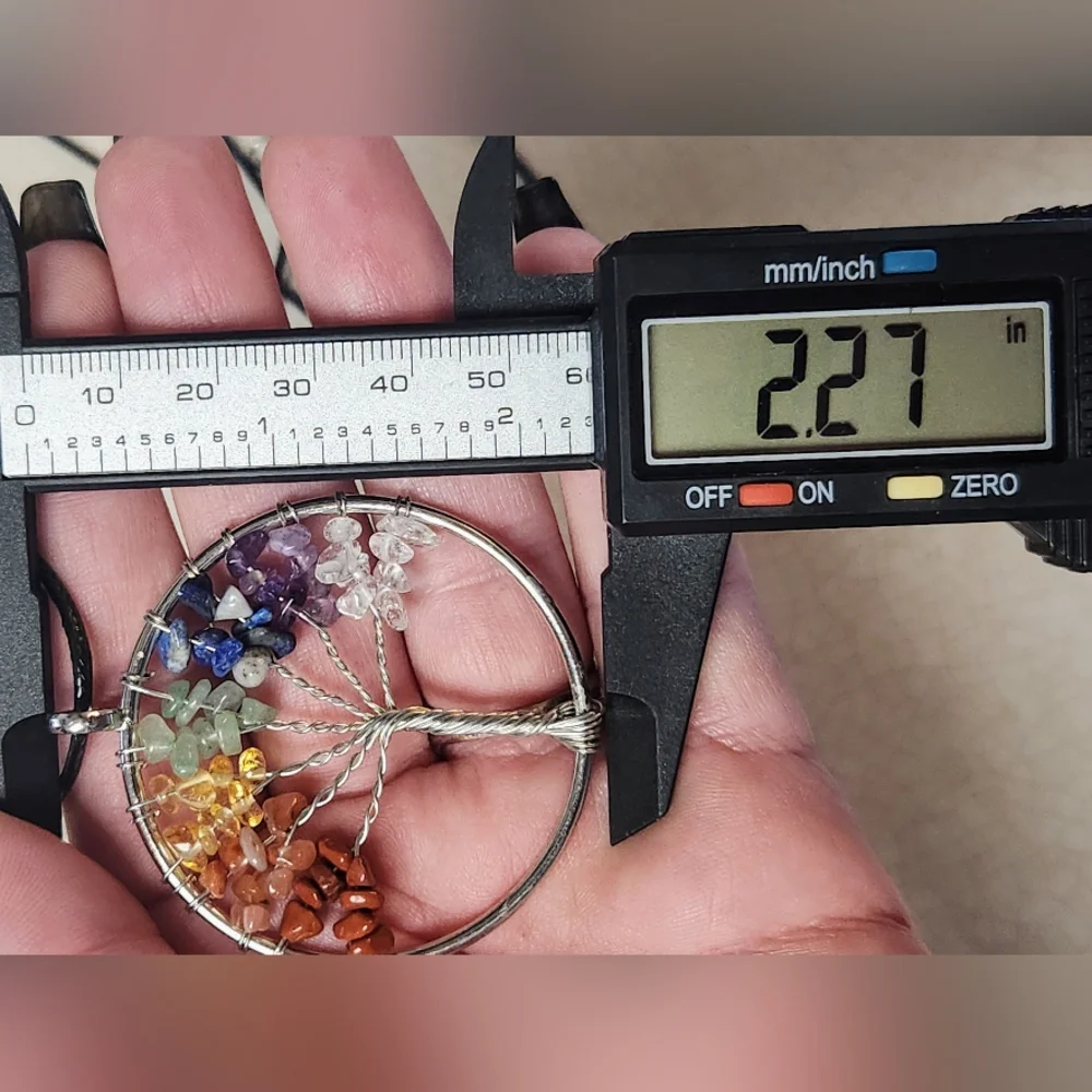 Tree of Life Crystal Pendant. Wire Wrap Jewlery. - Picture 7 of 7